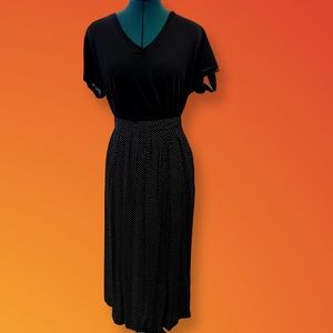 Black Polka Dot Skirt